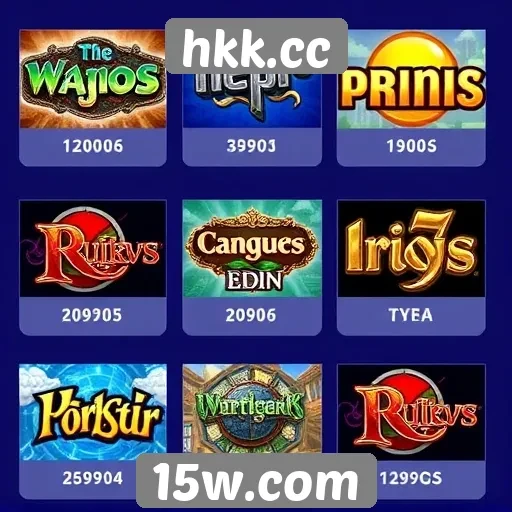 Análise dos jogos mais populares no hkk.cc
